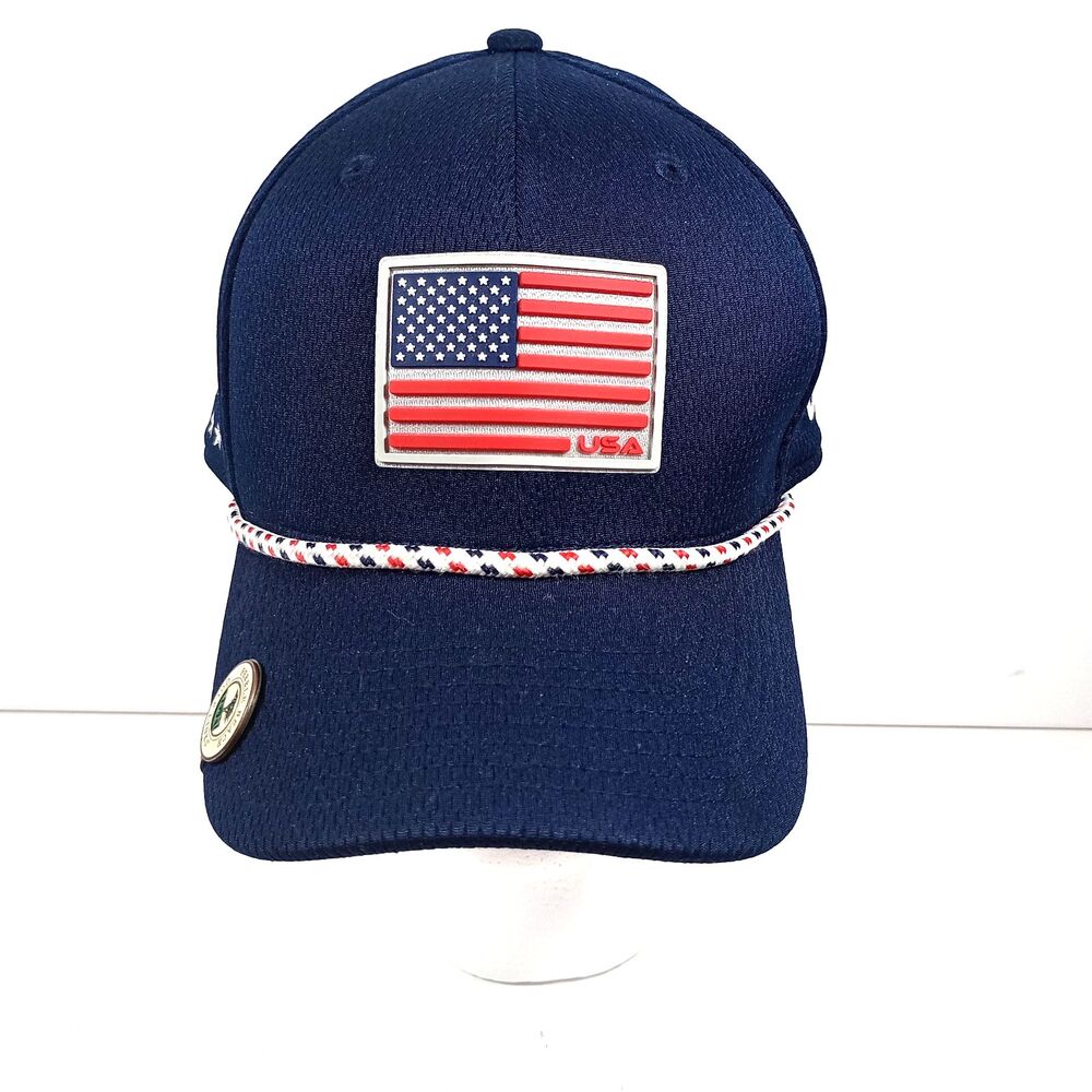 New Era 2025 Ryder Cup Team USA Navy Golf Rope Hat Snapback w/ Pebble Beach Mark